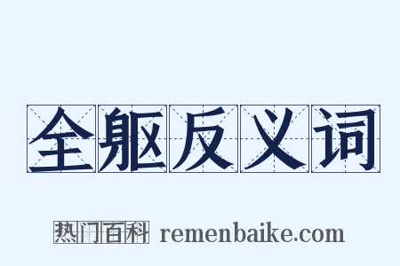 全躯反义词是什么意思的图片